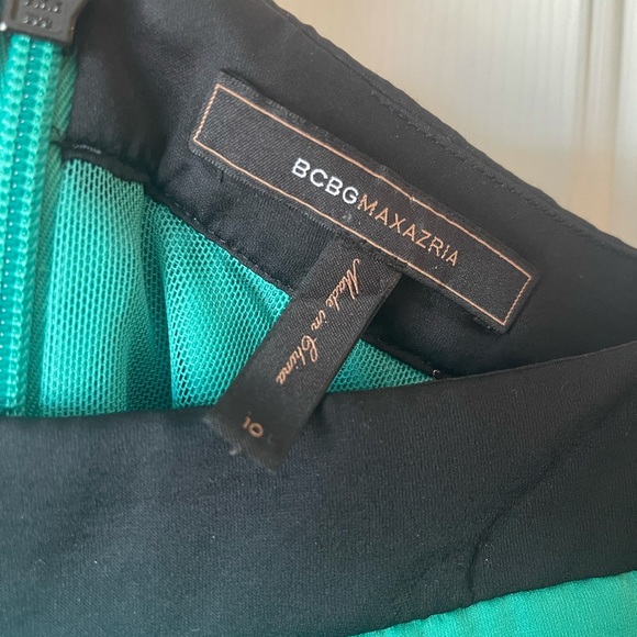 BCBGMaxAzria Emerald Cocktail Dress - Picture 3 of 6